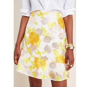 Anthropologie Maeve Faye Flounced Jacquard Mini Skirt NWT Size 16 (XL)